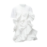 Alexander McQueen Robe en Coton en Blanc