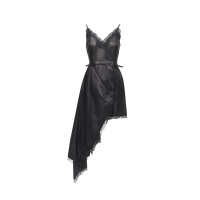 Alexander McQueen Robe en Cuir en Noir