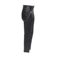 Balenciaga Hose aus Leder in Schwarz