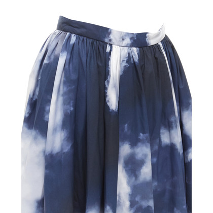 Alexander McQueen Skirt Cotton in Blue