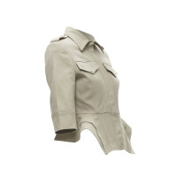 Alexander McQueen Jacket/Coat Cotton in Grey
