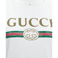 Gucci Oberteil aus Baumwolle in Weiß