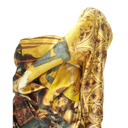 Alexander McQueen Kleid aus Baumwolle in Gold