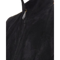 Hermès Oberteil aus Wildleder in Schwarz