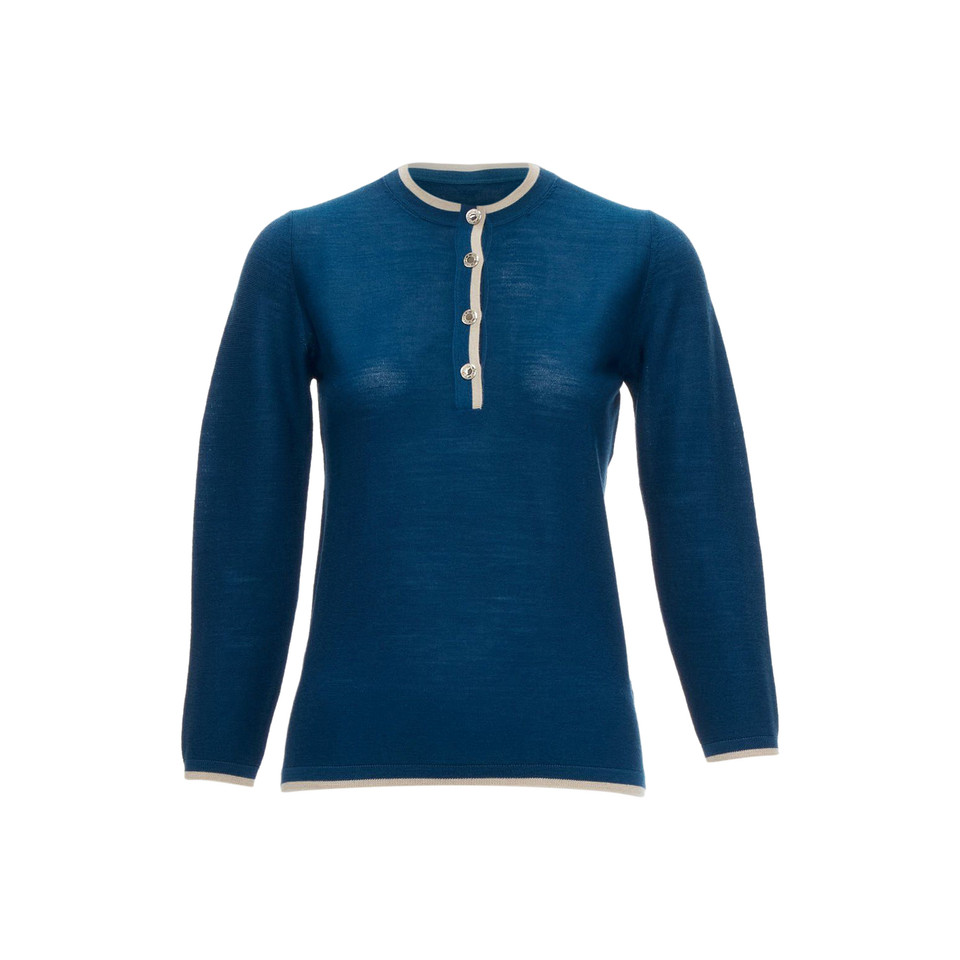 Hermès Top Wool in Blue