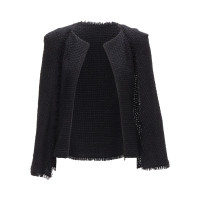 Chanel Jacket/Coat Wool in Black