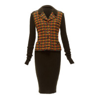 Chanel Dress Wool in Brown