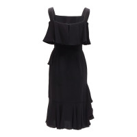 Alexander McQueen Kleid aus Baumwolle in Schwarz