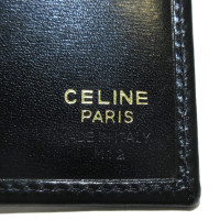 Céline Täschchen/Portemonnaie aus Leder in Schwarz