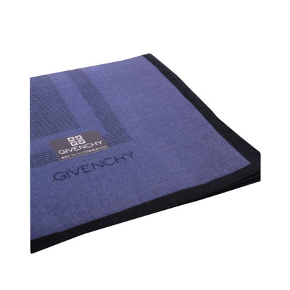 Givenchy Echarpe/Foulard en Coton en Bleu