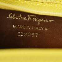 Salvatore Ferragamo Vara Leather in Yellow