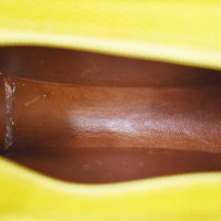 Salvatore Ferragamo Vara Leather in Yellow