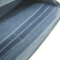 Gucci Täschchen/Portemonnaie aus Leder in Blau