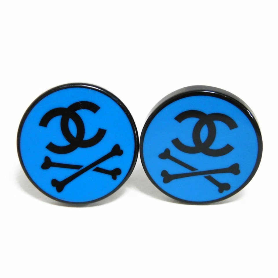 Chanel Boucle d'oreille en Bleu