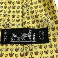 Hermès Accessoire aus Seide in Gelb