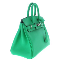Hermès Handtasche aus Leder in Grün