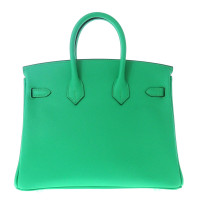 Hermès Handtasche aus Leder in Grün