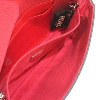 Fendi Baguette Bag aus Leder in Rot