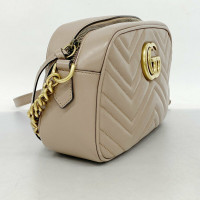 Gucci Marmont Shoulder bag in Pelle in Beige