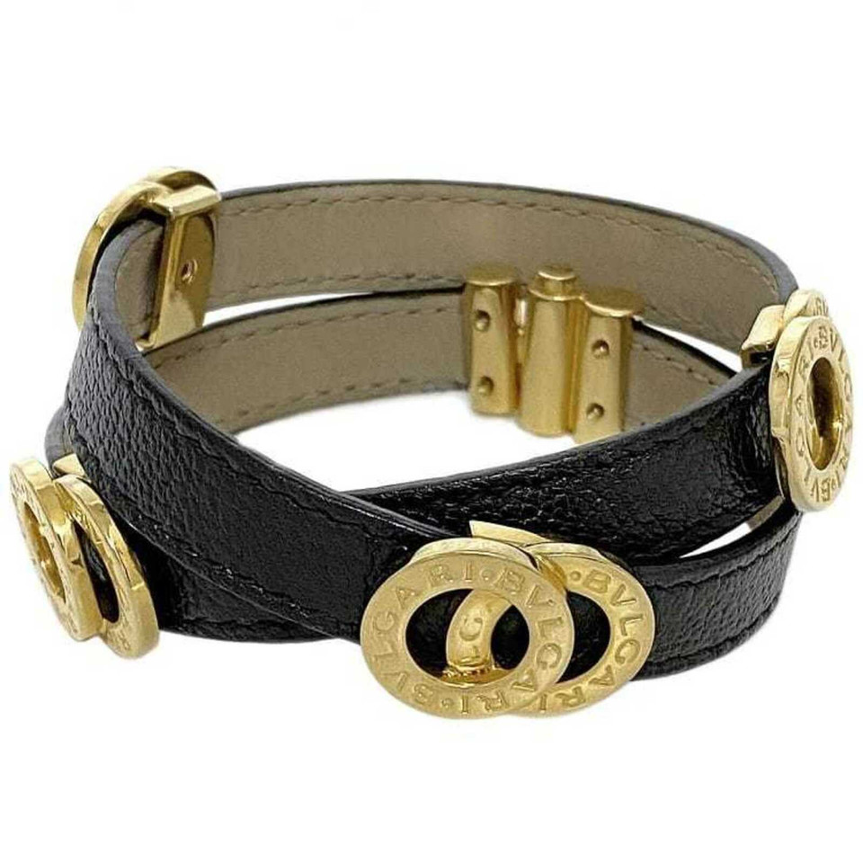 Bulgari Bracelet/Wristband Leather in Black