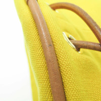 Hermès Umhängetasche aus Baumwolle in Gelb