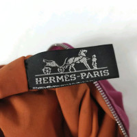 Hermès Bolide aus Canvas in Fuchsia