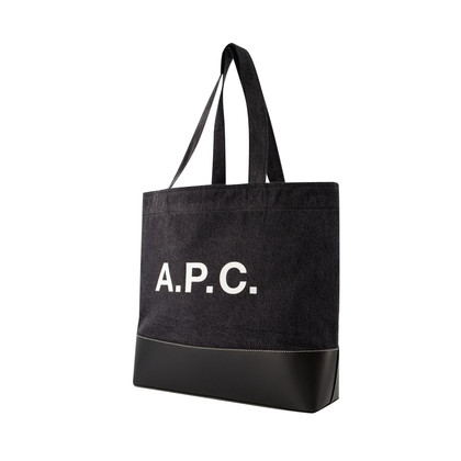 A.P.C. Tote Bag aus Baumwolle in Schwarz