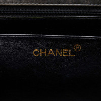 Chanel Schoudertas Leer in Zwart