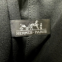 Hermès Herline aus Canvas in Schwarz