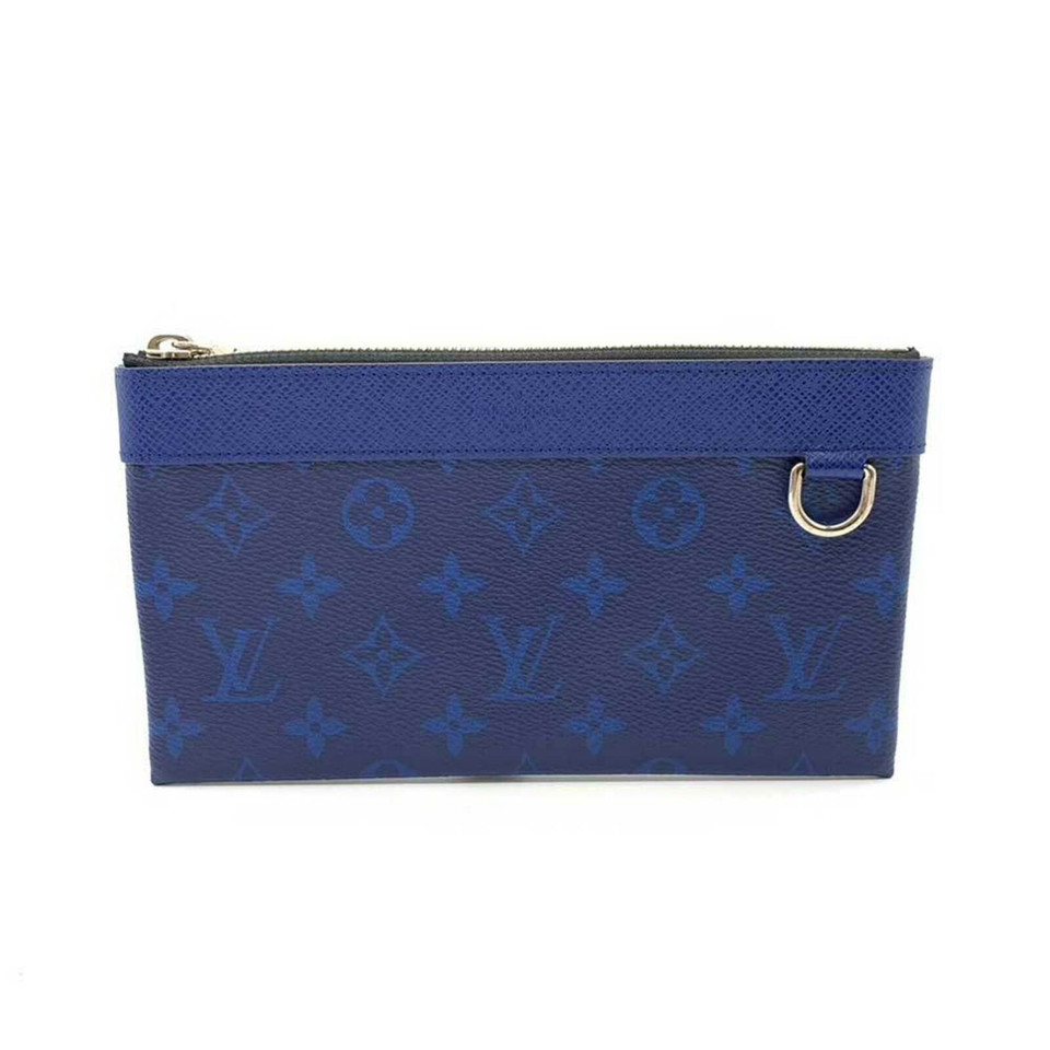 Louis Vuitton Discovery Leer in Blauw