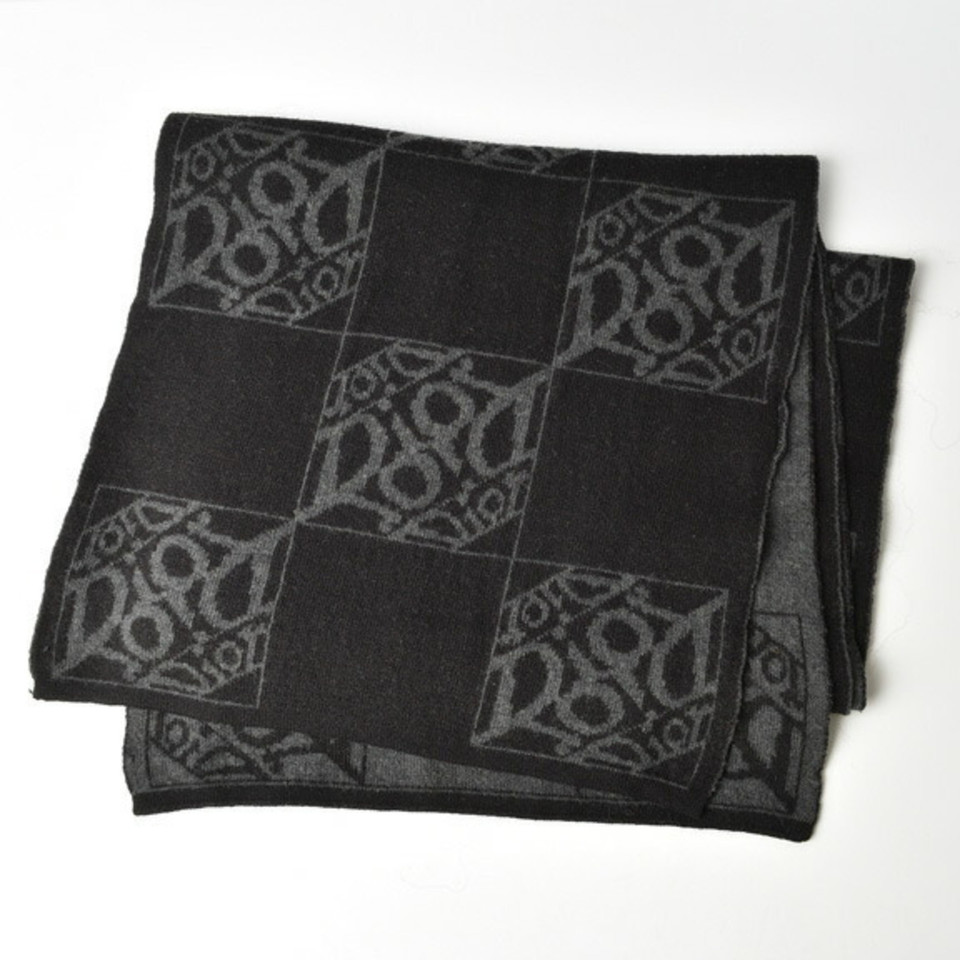Dior Scarf/Shawl Wool in Black