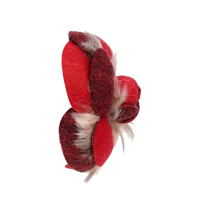 Chanel Brooch Wool in Red