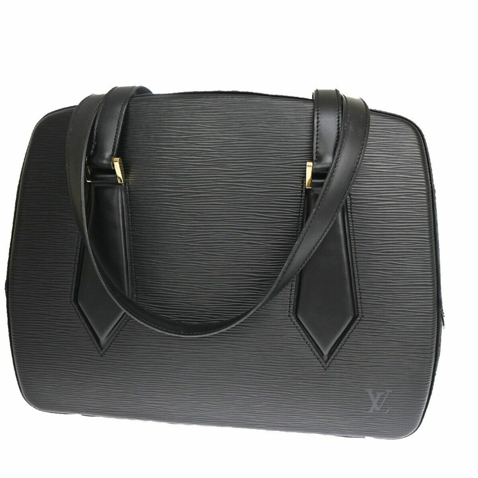 Louis Vuitton Voltaire Bag aus Leder in Schwarz