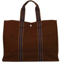 Hermès Fourre Tout Bag Canvas in Bruin