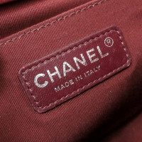 Chanel Boy Bag en Daim en Bordeaux