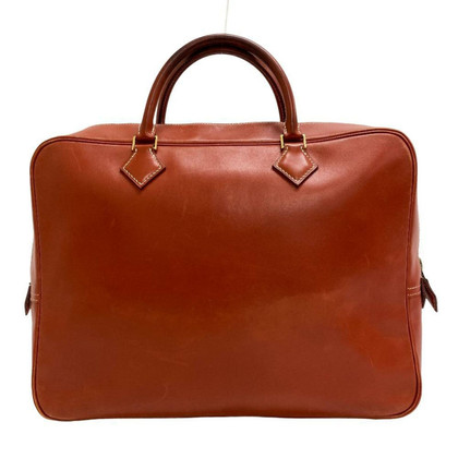 Hermès Handtasche aus Leder in Ocker