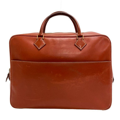 Hermès Handtasche aus Leder in Ocker