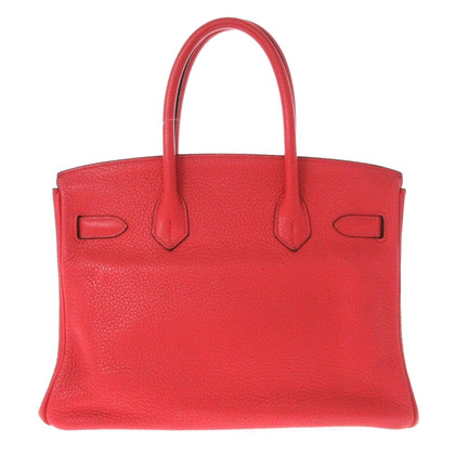 Hermès Birkin Bag 30 aus Leder in Rot