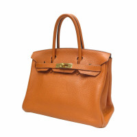 Hermès Birkin Bag Leer in Oker