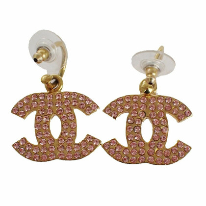 Chanel Earring Gilded in Fuchsia