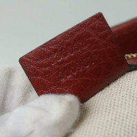 Gucci Bamboo Bag aus Leder in Rot