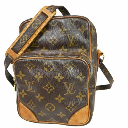 Louis Vuitton Handtasche aus Canvas in Braun