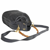 Gucci Bamboo Bag Suede in Black