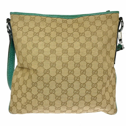 Gucci Umhängetasche aus Canvas in Beige