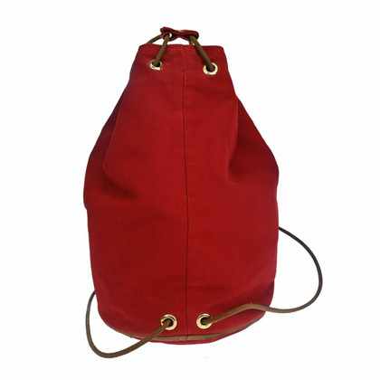 Hermès Shoulder bag Canvas in Red