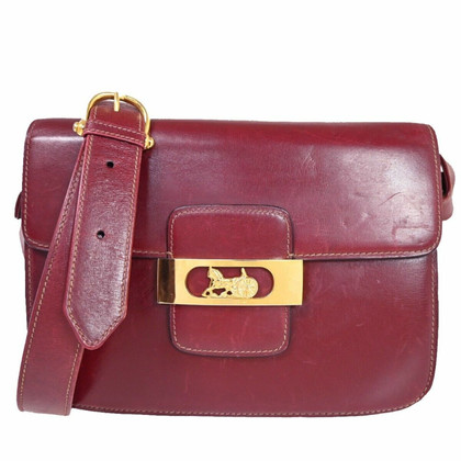 Céline Shoulder bag Leather in Bordeaux