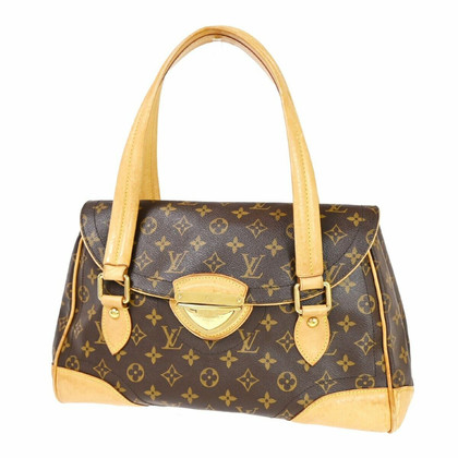 Louis Vuitton Beverly in Tela in Marrone