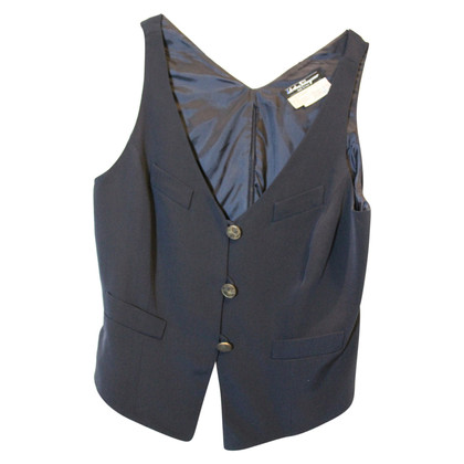 Salvatore Ferragamo Vest Silk in Blue