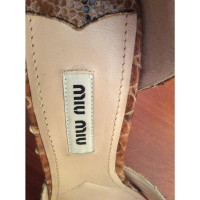 Miu Miu Sandals Leather in Brown