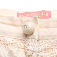 Manoush Short lace shorts in beige